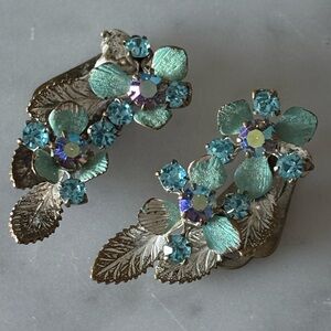 Antique Triad Clip-on Earrings